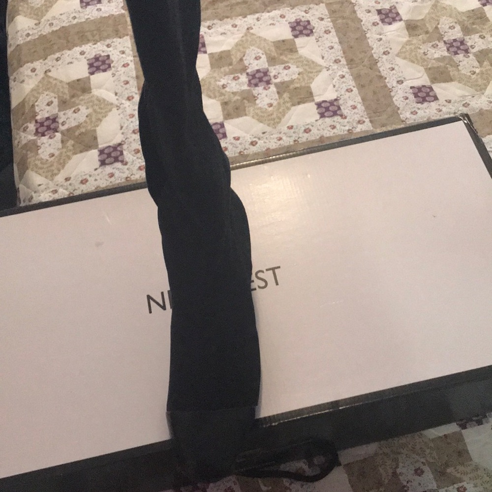 Black Suede long boots!!